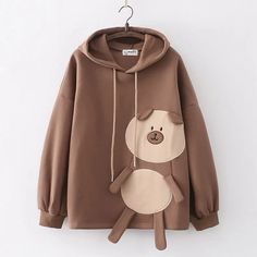 Product ID: JW5628 
 Material: Cotton 
 Color: Khaki, Coffee 
 Size Info: 
 Centimeter Sizes: 
 One Size: Bust 106 cm, Length 60 cm, Sleeve 40 cm 
 Inch Sizes: 
 One Size: Bust 41.7 inches, Length 23.6 inches, Sleeve 15.7 inches Brown Fleece Long Sleeve Sweatshirt, Brown Long Sleeve Fleece Sweatshirt, Brown Cotton Hoodie With Kangaroo Pocket, Brown Long Sleeve Hoodie With Kangaroo Pocket, Brown Hooded Sweatshirt With Kangaroo Pocket, Brown Fleece Hoodie With Long Sleeves, Brown Long Sleeve Hoodie With Drawstring, Brown Hoodie With Kangaroo Pocket, Brown Fleece Sweatshirt With Kangaroo Pocket