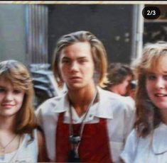 two young people standing next to each other