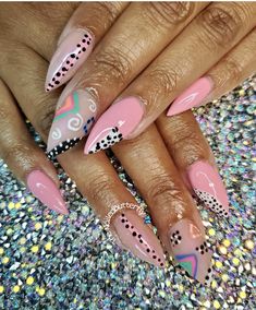 Abstract Nail, Sassy Nails, Fall Gel Nails, Abstract Nail Art, Her Nails, Dope Nail Designs, Fall Acrylic Nails, Almond Acrylic Nails, Toe Nail Designs