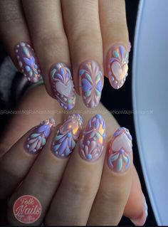 Talavera Nails, Boho Nails, Bunny Nails, Spring Nail Designs, Pointed Nails, Brighter Days, Pretty Nail Designs