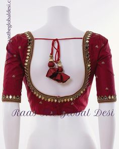 Mirror Work Saree Blouse Embroidery, Blouse Neck Work Designs, Silk Saree Blouse Designs Pattern Back, Worked Blouse Design, Mirror Work Blouse Design For Pattu Sarees, Blouse Back Neck Designs Pattern Silk, Silk Saree Blouse Back Designs, Simple Blouse Designs For Saree Silk, Simple Blouse Designs Images