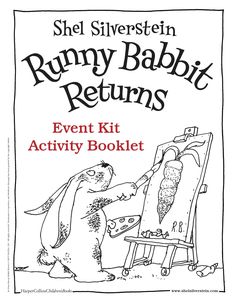 the bunny rabbit returns event kit activity book for children to paint and draw on an easel