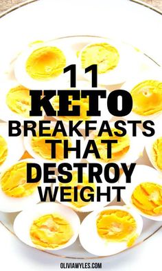 These 11 Easy Low Carb, Keto Breakfasts are the perfect way to start your morning on the right foot! These healthy, gluten free, and easy low carb meals that include pancakes, keto coffee, chaffles, flaxseed muffins, and lots of other fun ideas. You will love these keto breakfasts for your ketogenic diet. These are the best keto friendly breakfasts that will help you lose weight and stay in ketosis. Boiled Egg Diet Plan, Fat Foods, Best Keto Diet, Low Carb Meals Easy, Diet Help, Keto Diet Meal Plan