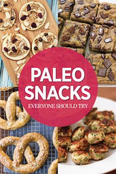 paleo snacks and desserts on a table