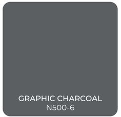 a gray color with the words graphic charcoal n50 - 6 in white letters on it