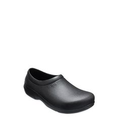 Do your shoes live up to your career specialty? Everything that makes Crocs so comfortable works overtime in these clogs from the Crocs @ Work Collection. With thicker construction at the toes and metatarsal areas, increased arch support, and nubbed Croslite foam footbeds for a massage-like experience with every step. Size: US M11.  Color: Black.  Gender: unisex.  Age Group: adult. Mens Slip On Loafers, Leather Work Boots, Work Boots Men, Safety Shoes, Clogs Shoes, Work Shoes, Work Boots, Arch Support, Comfortable Shoes