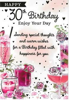 a birthday card with pink drinks and flowers on the front reads,'to a special godmoter on your birthday sending special wishes and warm wishes for a