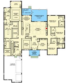 the first floor plan for this house