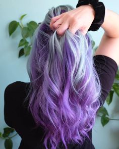 Pastel Purple Highlights, Peekaboo Purple, Hair Color Ideas Trendy, Purple Natural Hair, Silver Purple Hair, Purple Hair Streaks, Purple Blonde Hair, Bright Purple Hair, Purple Grey Hair