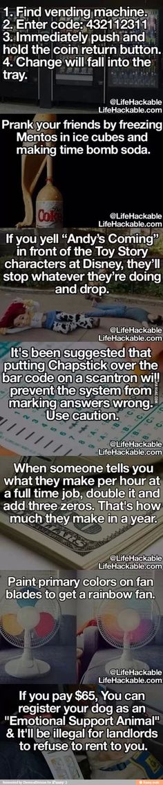 Life hacking tricks Life Tips, My Chemical, E Card, Useful Life Hacks