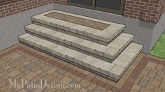 the steps are made out of bricks and have been placed on top of each other