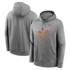 Take your fandom back in time by grabbing this Texas Longhorns Legacy Primary Logo Club hoodie. Constructed by Nike, this pullover features stunning throwback Texas Longhorns graphics on the chest. The fleece lining and comfortable cotton/polyester blend will make this your go-to when it gets chilly outside. Logo Club, Sport Logo, Nike Sweater, Hooded Sweatshirt Men, Texas Longhorns, Mens Hooded, Kangaroo Pouch, Back In Time, Nike Logo