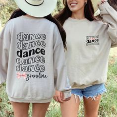 Dance grandma sweatshirt perfect for supporting your dancers. Retro aesthetic women's balletcore dance sweatshirt for grandma. Choose between sand, white, sport grey, light pink, or light blue. Please check the size guide before ordering. These are unisex fit crewneck sweatshirts. Dance mom sweatshirt: teamfreitas.etsy.com/listing/1676836519 If you like this listing please visit my shop. I'm a full time band teacher that sells laser items, apparel, ornaments, and unique gifts. teamfreitas.etsy.com Dance Grandma Shirt Dance Grandma Sweatshirt Retro Aesthetic Dance Recital Shirt Dance Vibes Crewneck Balletcore Gift for Grandma Dance Life Dance Mom Gifts, Dance Vibes, Dance Sweatshirt, Cute Dance, Band Teacher, Dance Mom Shirts, Grandma Sweatshirt, Aesthetic Dance, Dance Mom