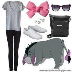 Eeyore Disneybound, Disney Character Outfits, Disney Bound Outfits Casual, Disney Trip Outfits, Disney Eeyore, Disney Dress Up, Disney Themed Outfits, Cute Disney Outfits, Disney World Outfits