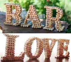 the letters are made out of beads