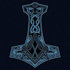 Thors Hammer Tattoo, Thor Hammer Tattoo, Mjolnir Hammer, Hammer Tattoo, Doberman Tattoo, Norse Mythology Tattoo, Valkyrie Tattoo, Arte Viking, Vikings Tattoo