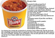 a bowl of chili with instructions on how to make it