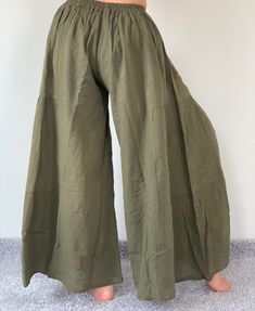 "Cotton Guaze Yoga Pants Super Soft. Elastic waist pants..Very comfy Pants and so beautiful, Gaucho pants - Free-size: Will fit woman - Condition: Brand new without tags. Material : 100% Cotton - Made in Thailand Approx. Measurement: Waist: 26\" - 33\" Hip: up to 44\" Length: 33\" Angle : 46\" ❤️ Special offer Coupon code❤️ BUYFOR2 : Get discount 10% for the order 2 items. BUYFOR3 : Get discount 15% for the order 3 items. BUYFOR4 : Get discount 15% for the order 4 items. BUYFOR5 : Get discount 1 Baggy Solid Yoga Pants For Spring, Stretch Summer Bottoms With Wide Hem, Casual Full-length Culottes, Casual Full Length Culottes, Non-stretch Full Length Wide Leg Pants For The Beach, Loosely Fitted Wide Leg Yoga Pants For Spring, Spring Yoga Wide Leg Pants Full Length, Spring Yoga Pants With Loose Fit And Wide Leg, Spring Yoga Wide Leg Full Length Pants