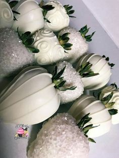 white chocolate covered strawberries arranged in a row