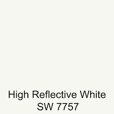 a white background with the words high reflective white sw 757