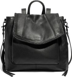 Free shipping and returns on Aimee Kestenberg All for Love Convertible Leather Backpack at Nordstrom.com. Style this backpack as is or convert it into a crossbody bag thanks to its versatile straps. A silky animal-print lining protects the interior, and additional compartments keep things organized. Convertible Leather Backpack, All For Love, Convertible Backpack, Black Leather Backpack, Black Bag, Black Backpack, Things To Buy, For Love, Leather Backpack