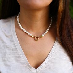 This natural Akoya  sea pearl necklace is made of the best quality 7mm round Akoya/Sea pearls which make the product very unique and rare. The pearls are harvested from the Akoya oyster, which is known for producing some of the finest pearls in the world. These pearls are prized for their high luster and round shape.  I make this custom pearl choker by stringing the Akoya pearls one by one on the pearl thread with love. I used 14k gold-plated spacer beads on brass at the both ends of the necklace. It is a perfect handmade 7mm white pearl necklace to be paired with a casual or formal outfit. Brides can easily wear this very unique and special bridal necklace with their wedding dress as well.  As a gift, a natural Akoya sea pearl necklace is a wonderful choice for any occasion, but especiall Adjustable Round Pearl Necklace, Pearl White Necklace With Lobster Clasp As Gift, Pearl White Beaded Necklace With Pearl Charm, Pearl White Beaded Necklaces With Pearl Charm, Akoya Pearl Necklace For Jewelry Making, Gift Pearl Necklace With Lobster Clasp, Pearl White Necklace With Lobster Clasp, Pearl White Pearl Necklaces With Lobster Clasp, Round Pearl Necklace With Lobster Clasp