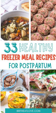 the top five healthy freezer meal recipes for postpartum