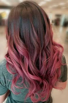 Pink Hair Balayage, Hair Dye Colours, White Ombre Hair, 30 Hair Color, Dark Ombre Hair, Pink Ombre Hair, Brunette Ombre, Purple Ombre Hair, Brown Ombre Hair