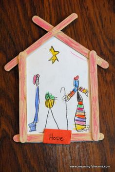 a paper house with the word hope written on it