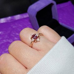 Vintage Alexandrite Ring 14k Rose Gold Vermeil Engagement | Etsy Dainty Rose Gold Ruby Promise Ring, Heirloom Amethyst Diamond Promise Ring, Fine Jewelry Cluster Ring With Gemstones For Proposal, Fine Jewelry Gemstone Cluster Ring For Proposal, Exquisite Round Jewelry For Proposals, Exquisite Jewelry For Proposals, Heirloom Jewelry With Accent Stones For Proposal, Round Amethyst Promise Ring With Rose Cut Diamonds, Exquisite 14k Gold Ruby Ring Gift