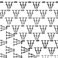 an old pattern with many different types of numbers and letters in the form of arrows