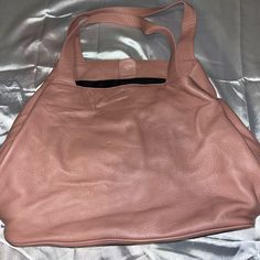 Never Worn. W- 17 Inches H-12 Inches D-8 Inches Pink Leather, Leather Tote Bag, Womens Tote Bags, Leather Tote, Tote Bag, Leather, Pink, Women Shopping, Color