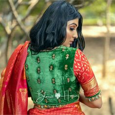 Velvet Blouse Designs Latest, Blows Designs, Fashion Hobbies, Velvet Blouse Designs, Velvet Blouse Design, Simple Work, Saree Blouse Neck Designs, New Saree Blouse Designs