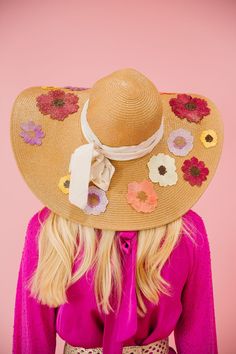 HELLO SPRING SUN HAT Sun hat Judith March Garden Party Outfit, Cheer Dance, Baseball Trucker Hat, Horse Bits, Bride Accessories, Usa Dresses, Flower Patch, Welcome Spring, Hello Spring