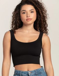 TILLYS Chevron Ribbed Crop Bralette - BLACK | Tillys Black Bralette, Seamless Bra, Bralette, Hand Wash, Elastic, Bra, How To Wear, Clothes, Black