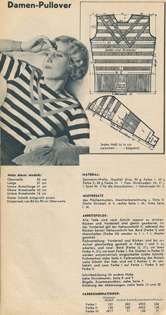 an advertisement for a women's blouse pattern from the 1950's, with instructions to make it