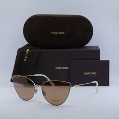 Fully Discounted. Buy Now Only , No Offers Accepted Retail $ 4 5 0 Brand New // Authentic Model: Ft1005 32g Sunglasses Frame Color: Gold Lens Color: Brown Mirror Material: Metal Size: 62 - 17 - 140 For: Women Style: Cat Eye Polarized: No Made In: Italy 100% Uv Protection Original Tom Ford Retail Packaging Included: Case, Cloth (See Pics) Shipping From Nyc Every Business Day Follow Our Store Showroom For More Amazing Deals Tom Ford Cat Eye Sunglasses, Brown Mirror, Mirror Material, Mirror Sunglasses, Authentic Models, Ford Accessories, Sunglasses Frame, Womens Toms, Colored Sunglasses