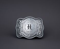 "this personalized man metal BELT BUCKLE with monogram letter engraved, We offer engraving of BELT BUCKLE plus various monograms to match your theme! it's perfect gift for him, groomsman, cowboy ◐◐ Feature ◑◑ - Vintage design with laser deep engraving - Overall size: 2.5\" x 3.5\" - Loop width size: 1.6\" / 4cm ◐◐ IMPORTANT ◐◐ 1) Pls keep an eye on your message, we'll reach you if there is anything unclear within 24-48hours, please kindly note that if we don't receive your response in 3days, we' Silver Engraved Belt For Gift, Silver Engraved Belt As Gift, Classic Engraved Belt Buckles As Gift, Adjustable Engraved Silver Belt Buckles, Classic Silver Belt Buckles As Gift, Classic Silver Belt Buckle As Gift, Engraved Silver Belt Buckles As Gift, Classic Silver Adjustable Belt Buckles, Classic Adjustable Silver Belt Buckles