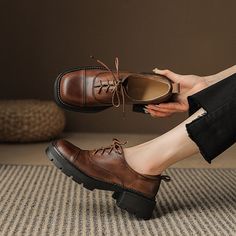 British Wind, The Upper And Insole Are All Made Of Top Layer Leather, Soft, Flexible And Comfortable, Hand-Cut, Wearing Your Unique Beauty. Details Determine Success Or Failure. Color: Brown/Black/CoffeeMaterial: Cow LeatherLining: Genuine LeatherInsole: Genuine Leather（Unmovable）Sole: RubberHeels: 4 cm/1.57”Fit: Medium to Wide, Runs Normal.Origin: Made in China Production Time: About 5-7 days (Any exceptional case will email you, Please pay attention to your email left) Shipping Time: Free Ship Oxford Boots, Unique Beauty, Western Cowboy Boots, Flat Boots, Rubber Heels, Jane Austen, Black Coffee, Tall Boots, Black Ankle Boots