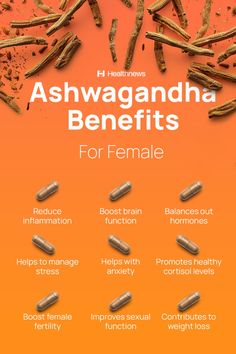 Attention ladies! Have you ever heard of #ashwagandha?   Here are the main benefits it provides to women. If you want to learn more about ashwagandha - check out the full article on Healthnews. Awshawanda Benefits, Ashwagandha Root Benefits, Aswangada Benefits, Ashwagandha Benefits For Women Fertility, Ashgawanda Benefits Women, Ashawangda Benefits For Women, Ashawangda Benefits, Shilajit Benefits For Women, Ashwagandha Benefits For Women