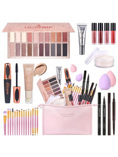 All In One Makeup Set: 20 colors eyeshadow palette, 15 pcs makeup brushes, 1fl.oz liquid foundation, 0.35 fl. oz eye shadow primer, mascara, eyebrow pencils, waterproof eyeliner pencils, 4 color lip gloss, loose powder, 2pcs makeup sponge, cosmetic bag.
Safe & Hypoallergenic: Our teen makeup kits are meticulously crafted with safe, natural ingredients, do not contain synthetic dyes or harmful chemicals, no harm, and are great for all levels of skin.
For Teens, Beginners, and Professionals Makeup All In One Makeup, Teen Makeup, Makeup Gift Set, Ideal Makeup, Waterproof Eyeliner Pencil, Makeup Sets, Makeup Kits, Best Makeup Artist, Makeup Gift Sets