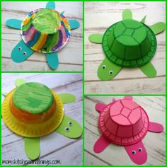 paper plate turtle crafts for kids to make