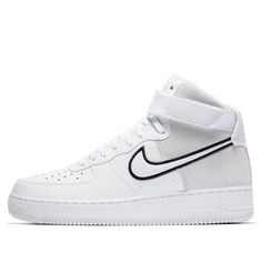 Nike Air Force 1 High 'White Vast Grey' AO2442-100 (AF1/SNKR) Nike Air Force 1 High, Air Force 1 High, Nike Air Force 1, Air Force 1, Nike Air Force, Grey And White, Air Force, Nike Air, Force