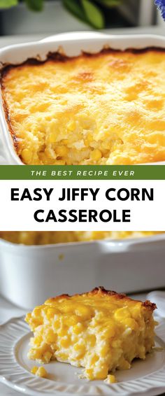 Image for Easy Jiffy Corn Casserole Jiffy Recipes Casseroles, Thanksgiving Corn Casserole Jiffy, Creamed Corn Jiffy Casserole, Easy Corn Pudding Jiffy, Ultimate Cornbread Casserole, Thanksgiving Sides Corn Casserole, Things To Take To A Potluck, Corn Jiffy Casserole, Jiffy Creamed Corn Casserole