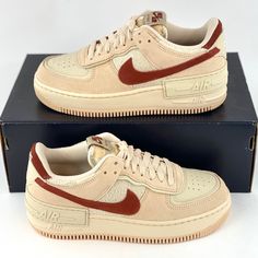 These Nike Air Force 1's Are Brand New In Their Original Box! They Have Never Been Worn And Are In Perfect Condition! We Guarantee They Are 100% New And 100% Authentic Or Your Money Back! It Will Be Shipped Out The Same Day It Is Ordered! Contact Me If You Have Any Questions Or Concerns And I Will Be Happy To Answer! Beige Custom Sneakers For Sports With Round Toe, Beige Custom Sneakers With Round Toe For Sports, Beige Sneakers With Gum Sole And Round Toe, Beige Custom Sneakers With Gum Sole And Round Toe, Beige Custom Sneakers With Cushioned Footbed For Streetwear, Nike Custom Beige Sneakers With Round Toe, Nike Custom Beige Round-toed Sneakers, Nike Custom Beige Low-top Sneakers, Nike Beige Sneakers With Laces