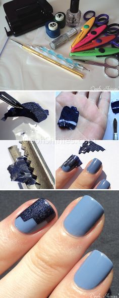 "How To: Nail applications/decals" by Bregje on Oooh, Shinies! Nail Polish Swatches, Ziplock Bag, Tip Nails, Ombre Hair Color, French Tip Nails