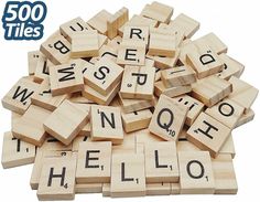 wooden scrabbles spelling the word hello on white background