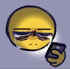 an emoticive smiley face holding a cell phone