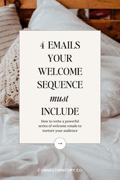 the words 4 emails your welcome sequence must include, how to write a powerful email marketing campaign