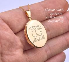 Engraved gold oval locket with photo,1 micron gold plating over sterling silver,memorial photo locket,valentines day gift,anniversary locket Perfect as a Valentine's Day gift, this custom engraved photo locket necklace has: 1. a large (1 micron) gold plated over sterling silver locket (27 x 20 mm, 5 mm thick, 5.0 grams) with a simple bale.     It comes with both sides plain and can be custom-engraved with text or simple graphics.  (please use the pulldown menu to select - " .... 1 engrv .. " mea Personalized Oval Yellow Gold Locket Necklace, Personalized Oval Gold Jewelry, Mother's Day Anniversary Oval Locket Necklace, Oval Gold Locket Necklace For Personalized Gift, Gold Oval Locket Necklace For Personalized Gift, Oval Yellow Gold Locket Necklace For Personalized Gift, Gold Oval Pendant Locket Necklace For Personalized Gift, Personalized Oval Locket Necklace In Yellow Gold, Elegant Oval Locket Necklace For Personalized Gift